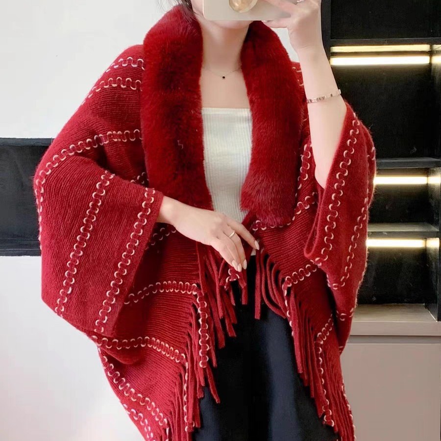 Fourrure Faux-Fur Collar Shawl 4