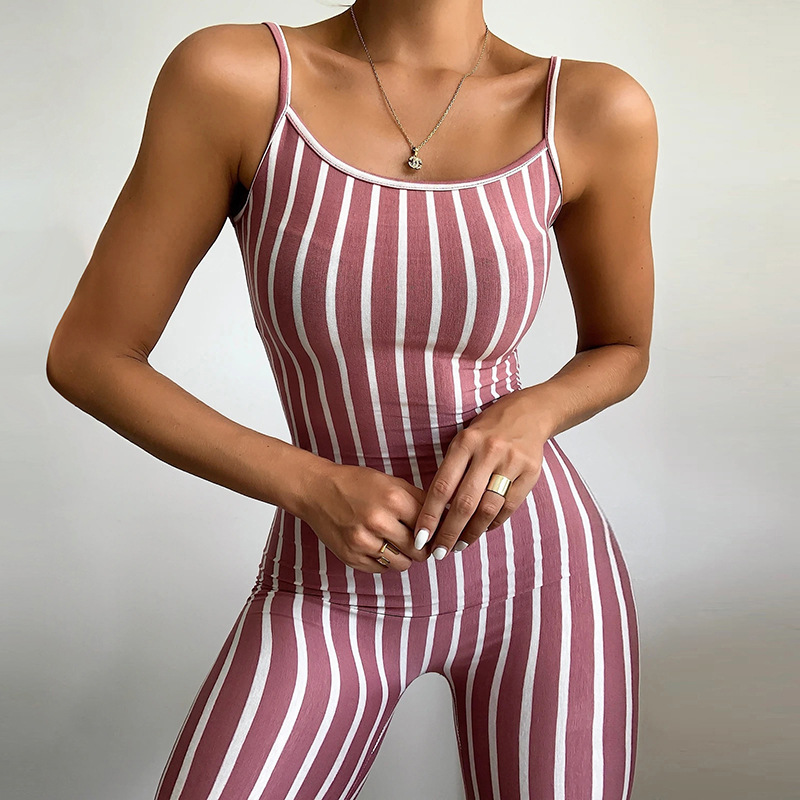 Title 5, Home Furnishing Striped Jumpsuit