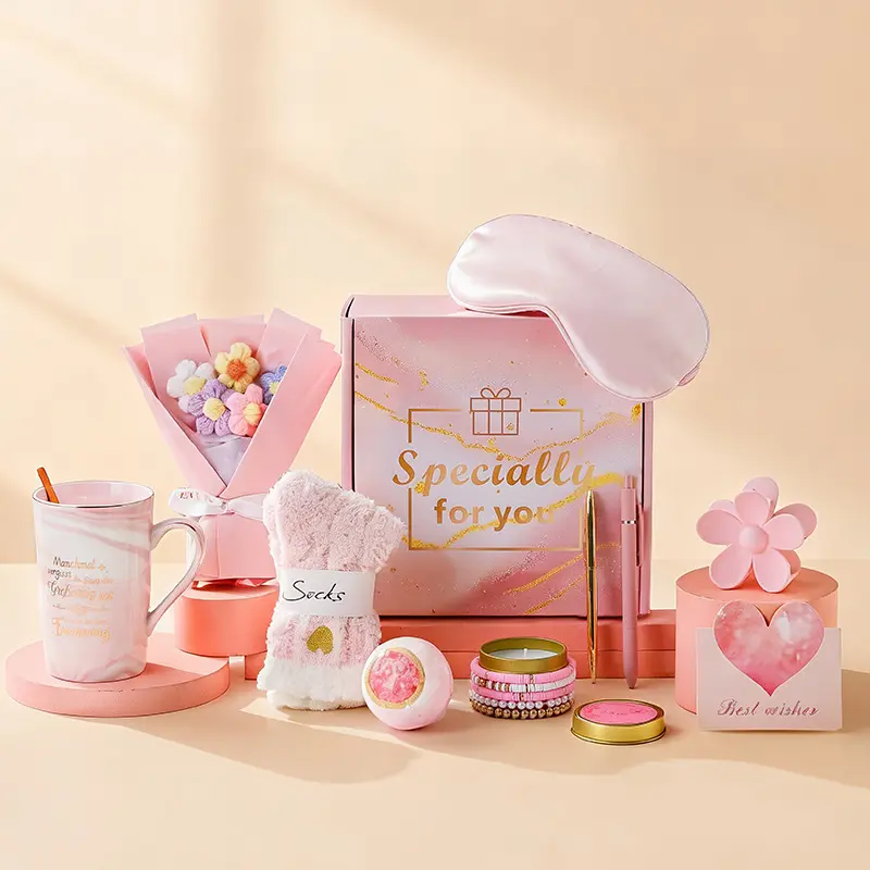 Mug Candle Bath Bomb Socks Gift Box