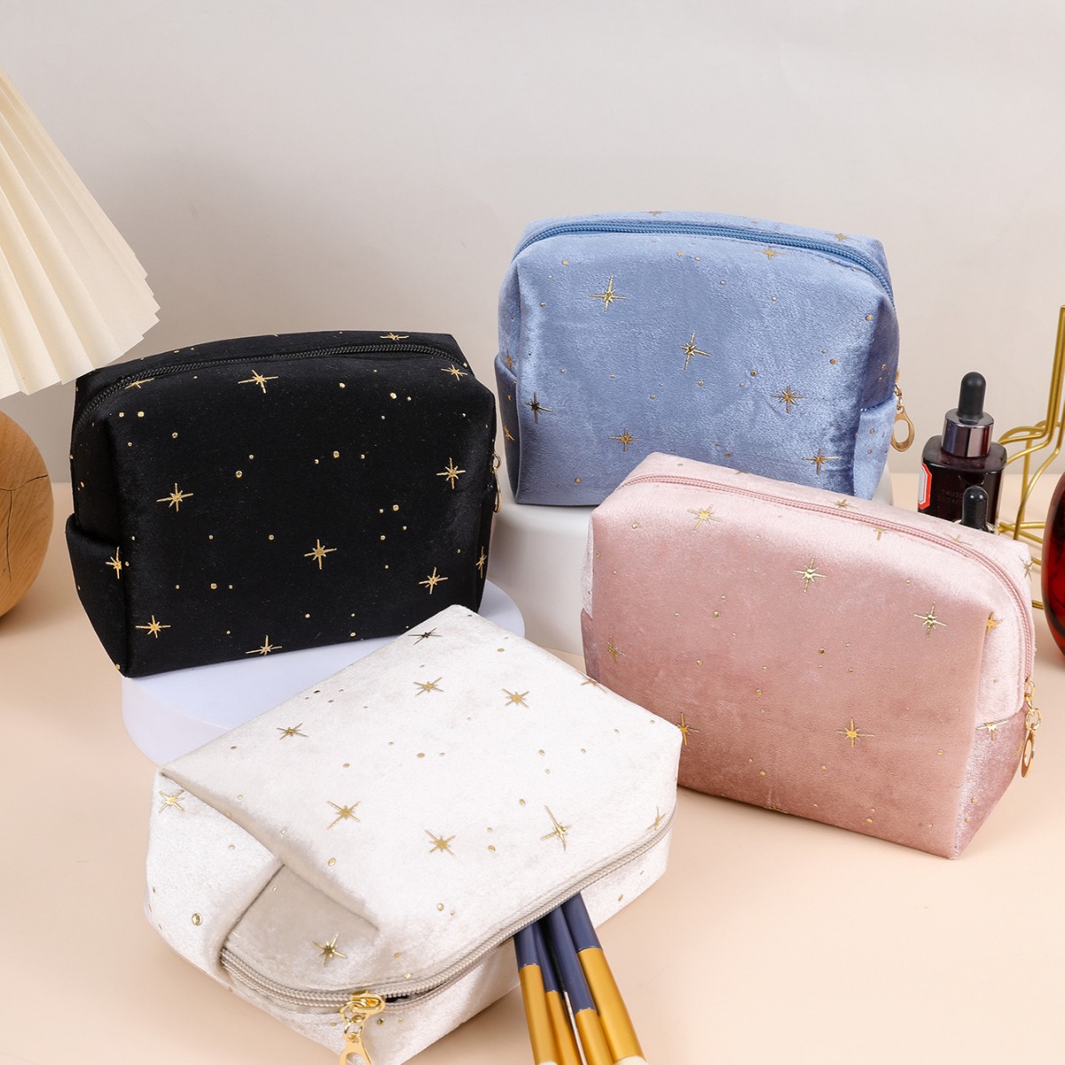 Cosmetic Zipper Wash Bag For Portable Storage
