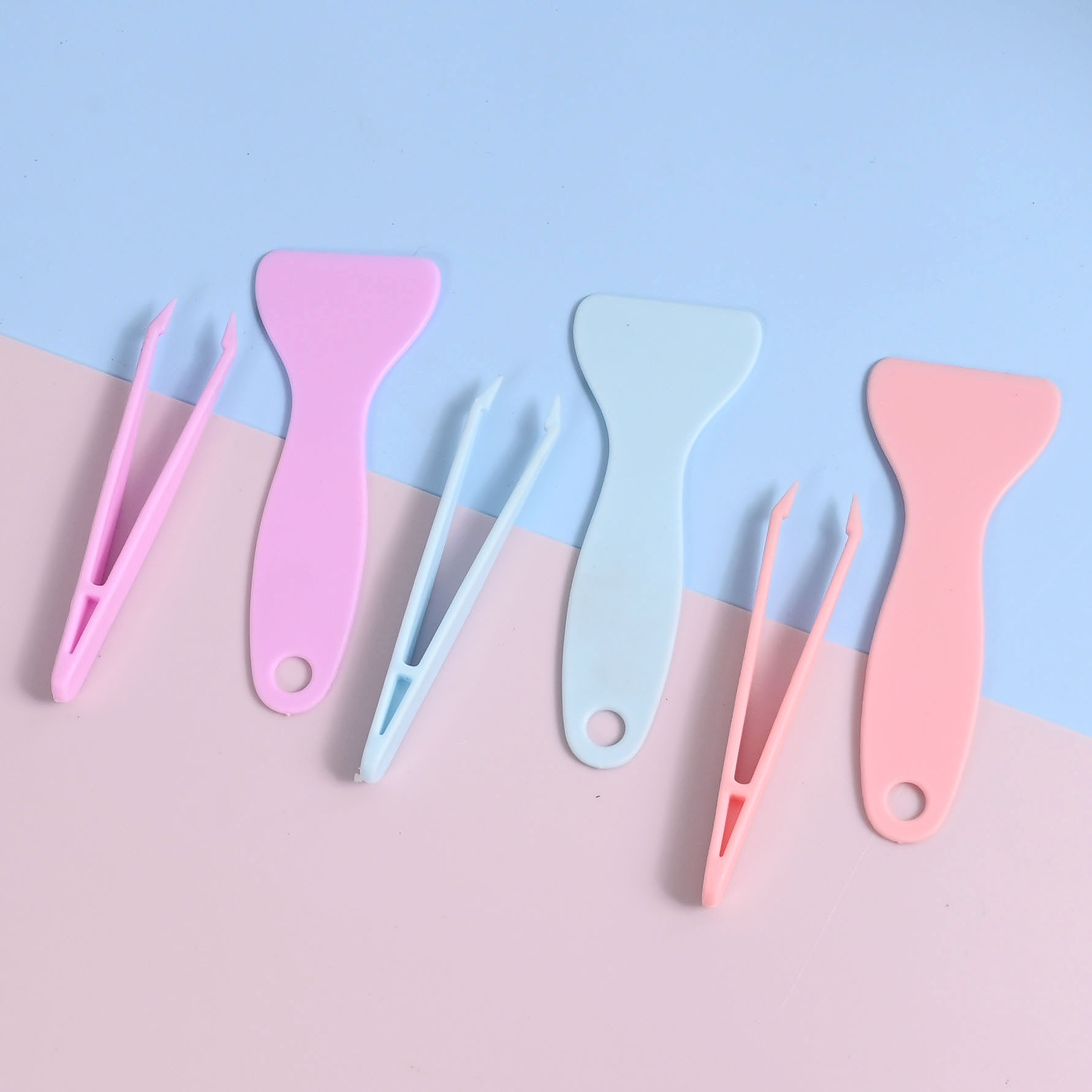 Plastic Small Scraper Release Shovel Tweezer Set
