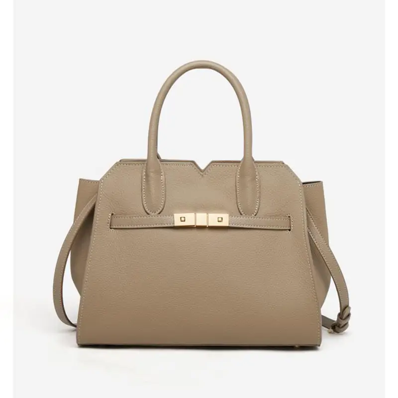 Premium-Look Handbag Womens Top-Grain Leather Tote Bag