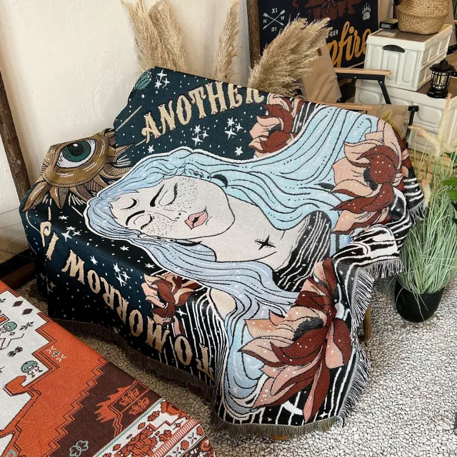 Ins Wind Multifunctional Bohemian Camping Blanket Xt07 - Shop at LoveMi