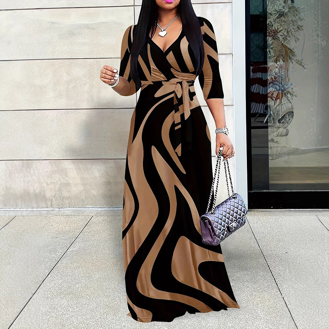 Stylish And Minimalist Lace Up Dress For Women - Image 6