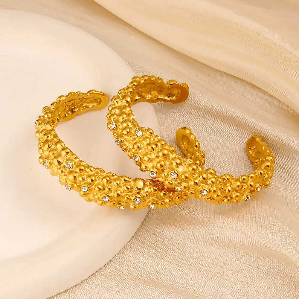 18K Real Gold Titanium Steel Bracelet