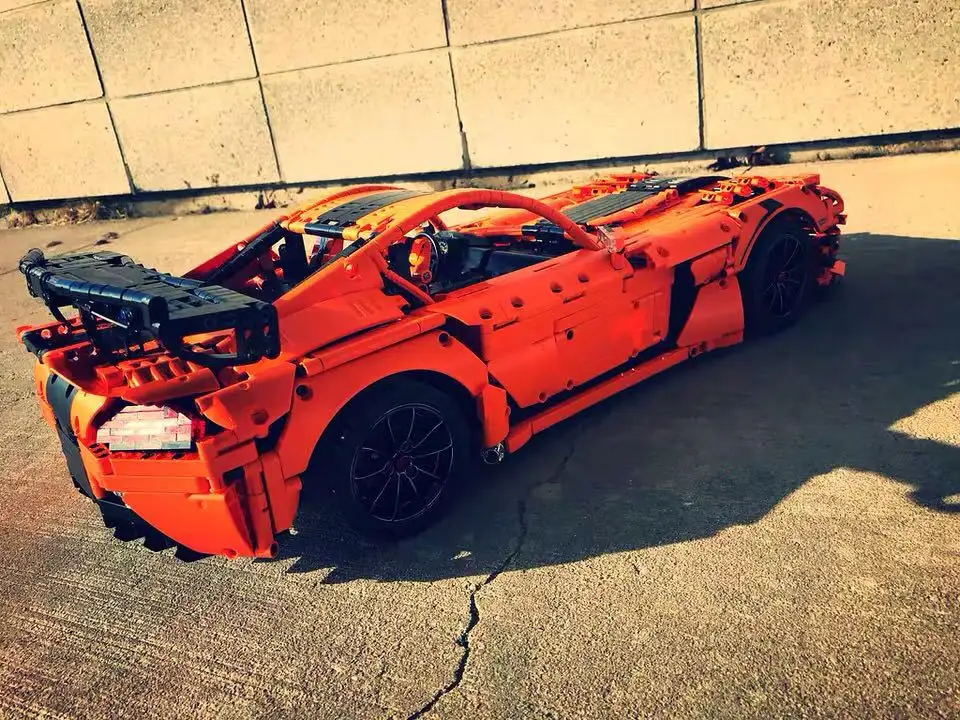 Building Blocks Sports Car Electric Remote Control Assembly Model
