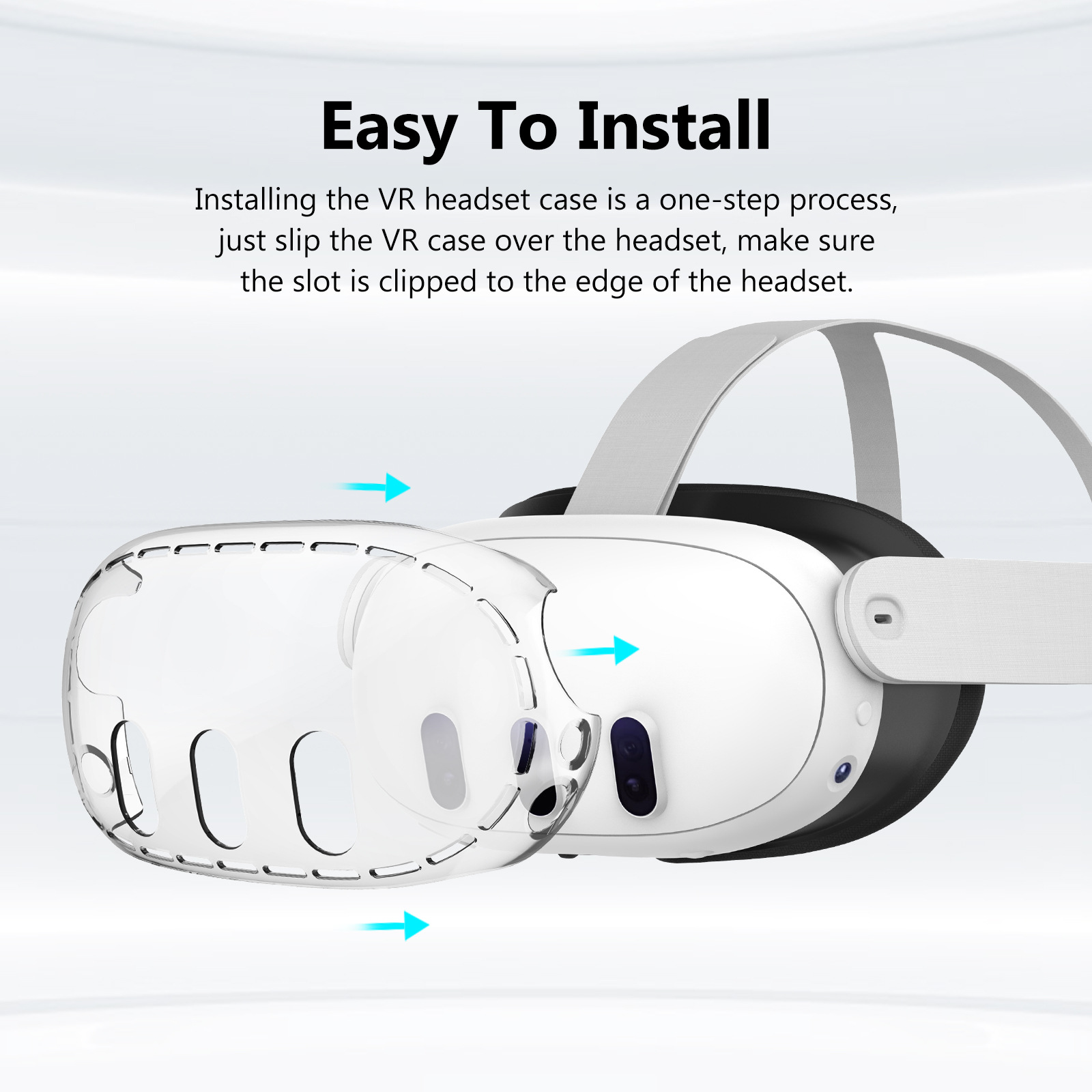 High Transparent PC Protective Case Drop-resistant Anti-scratch VR Glasses Accessories - Image 2
