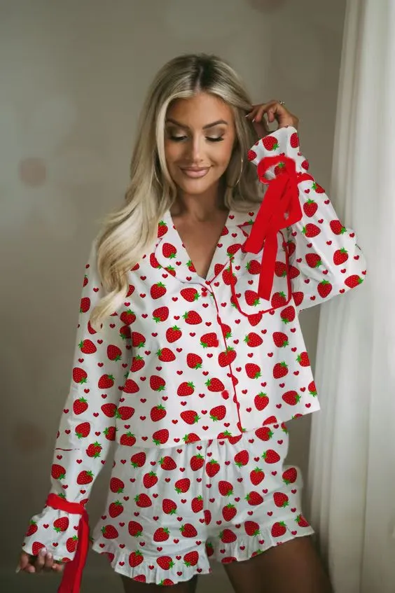 Printed Ladies Two piece Set Homewear Picture 4 - Shop at LoveMi