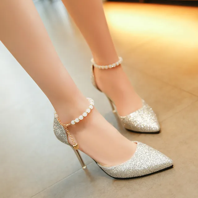 High Heel Sandals Summer New All matching Silver - Shop at LoveMi