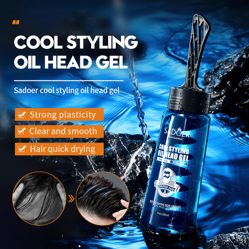 SADOER All-English Hair Gel Cool Styling Oil 2
