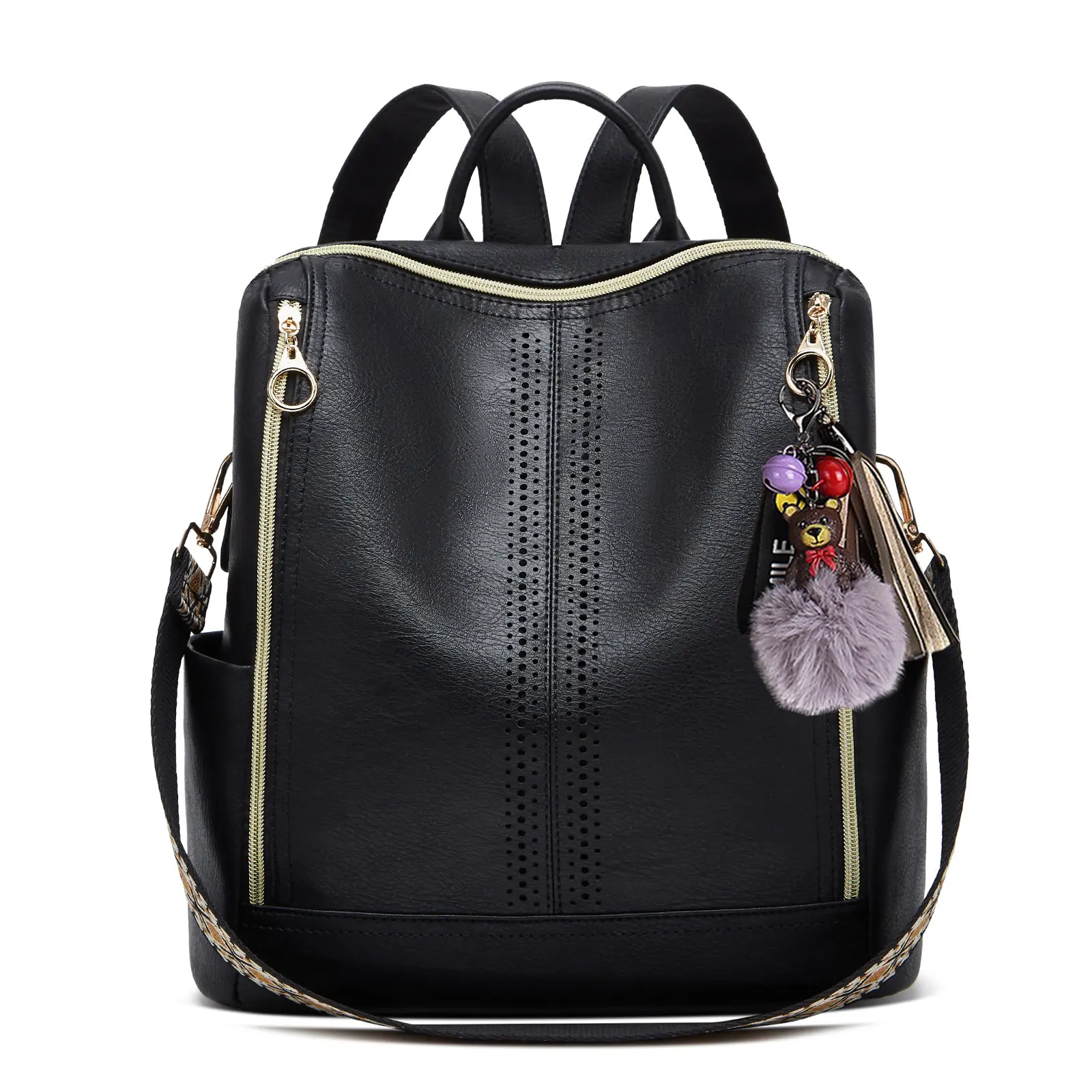 Springsummer Korean-style Casual Soft-leather Womens Backpack