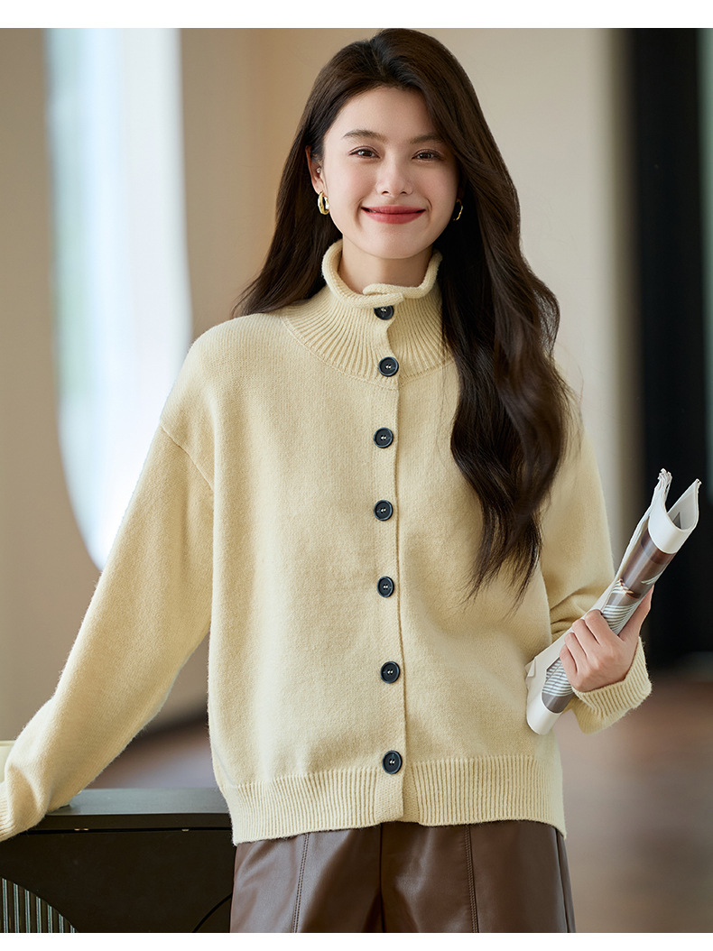 Title 8, Design Sense Niche Knitted Cardigan Women