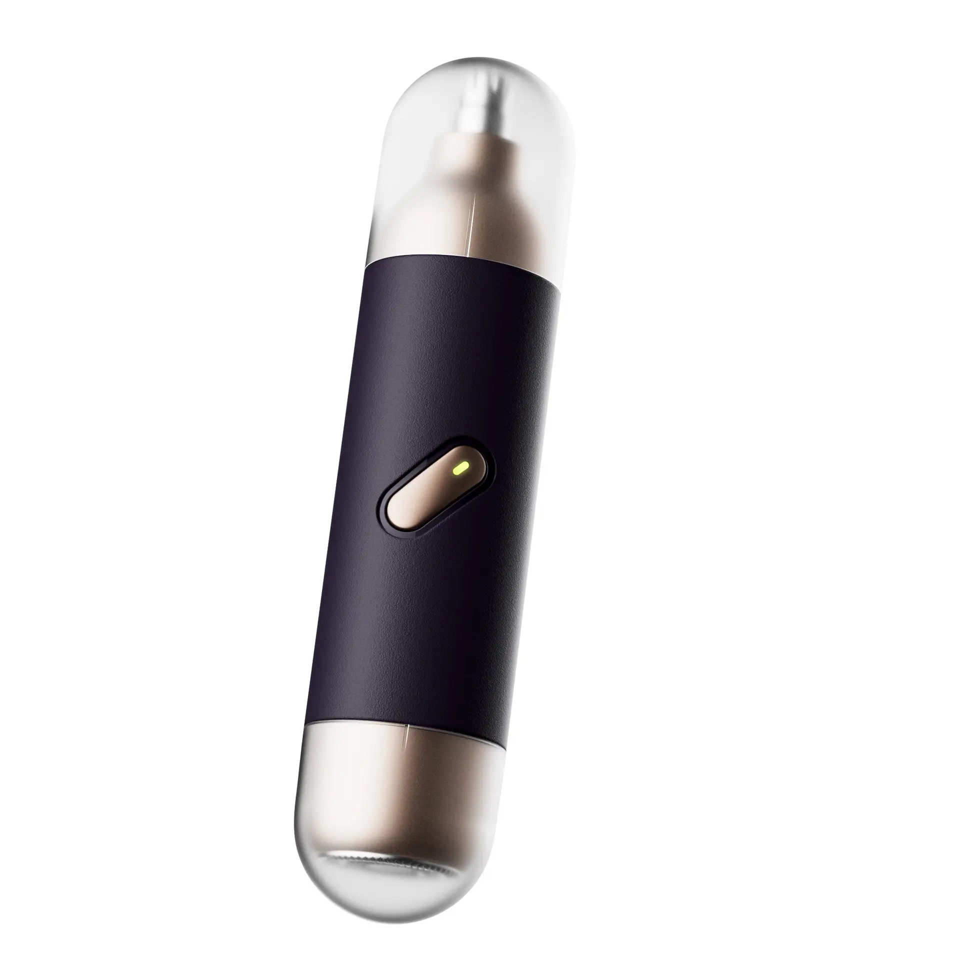 New 2-in-1 Electric Nose Hair Trimmer With Light, Washable Dual Blades, Mini Shaver