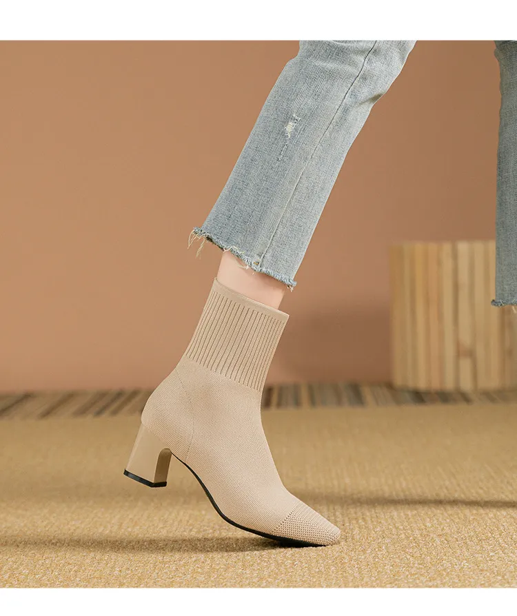 Bottines talon carré nouvelle photo 2