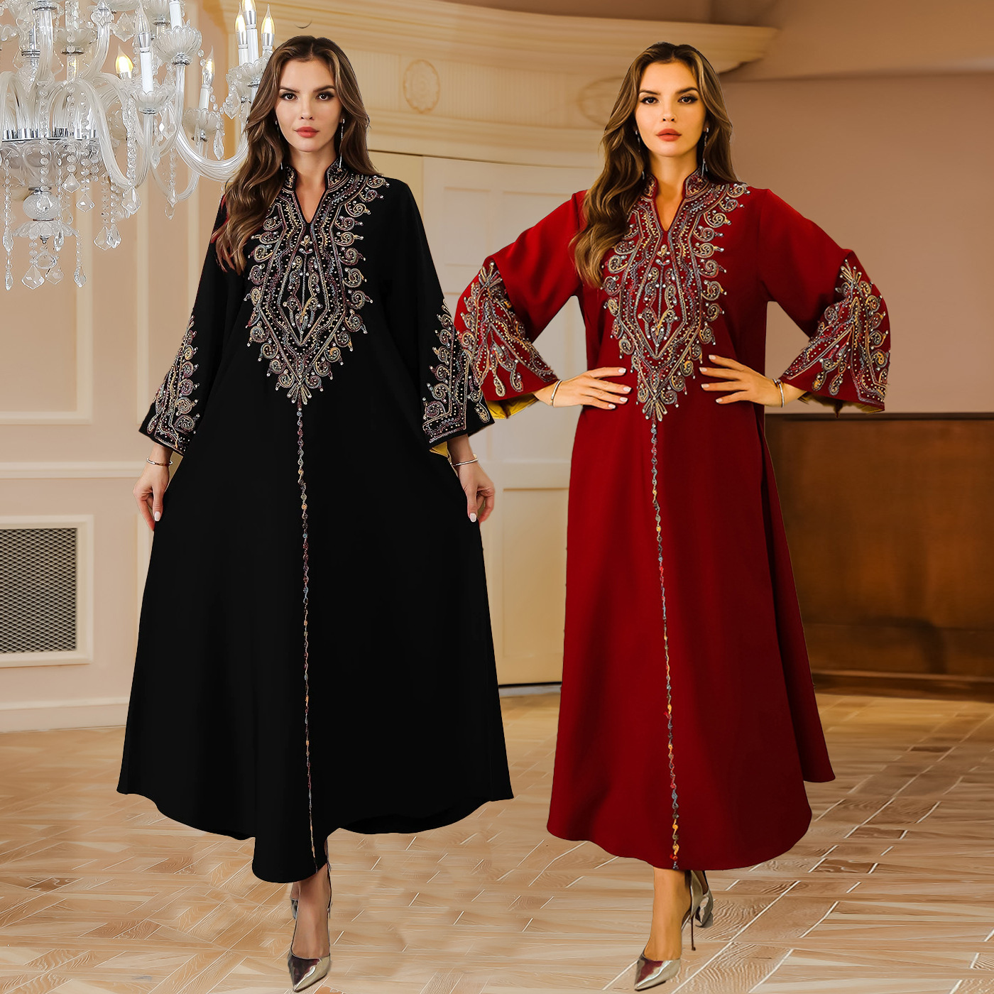 Dubai Womens Embroidered Robe