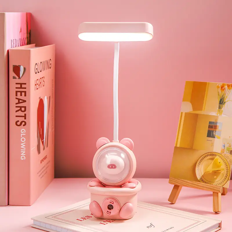 Creative Cute Mini Rabbit Pencil Sharpener Table Lamp