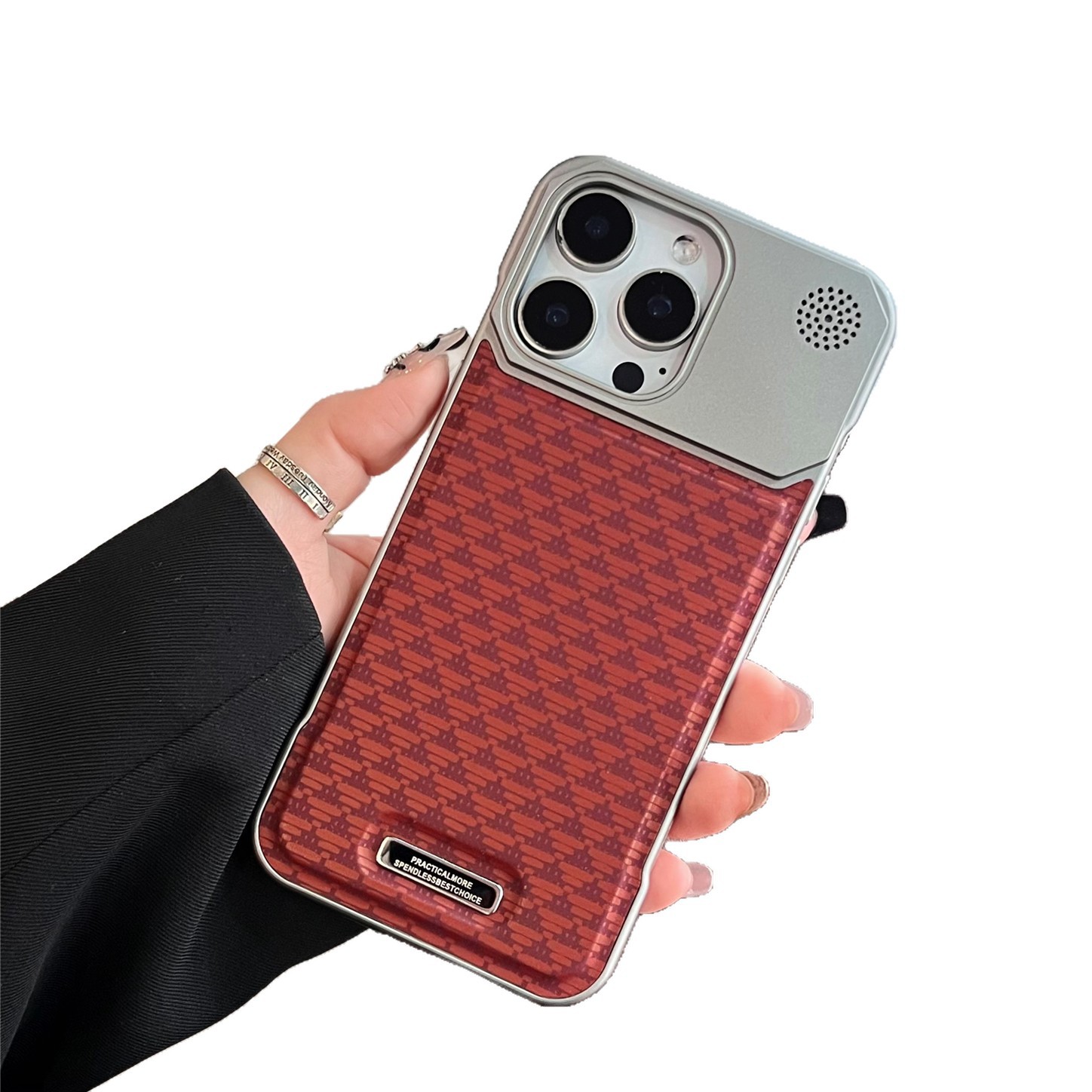 Diamond-Pattern Creative Frameless Magnetic Aromatherapy Phone Case 5