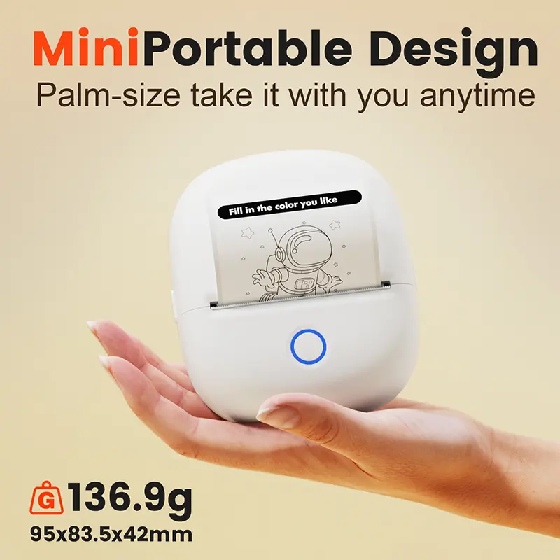 Portable Home Thermal Label Printerink-free Sticky Note