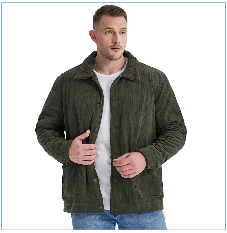 Title 43, Herren Cashmere Jacke Verdickt Groß Loose Casua...