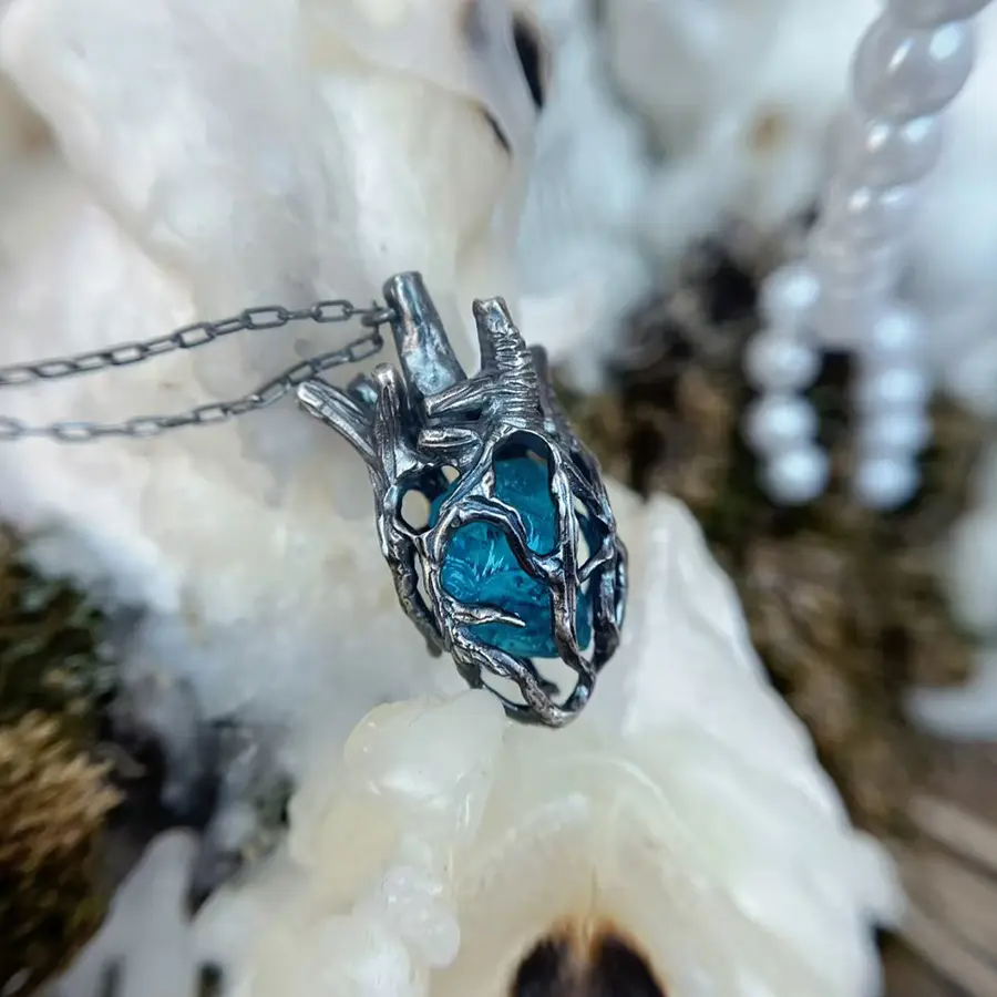 Halloween Witch Heart Choker Necklace