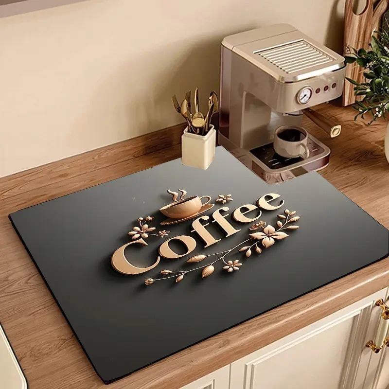 Cross-border American-style Draining Mat For Kitchen Countertops