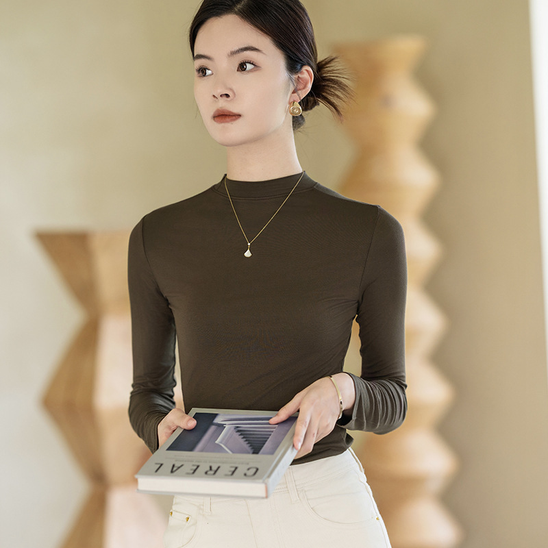 Turtleneck Bottoming Shirt Women's Top Women's Long Sleeve