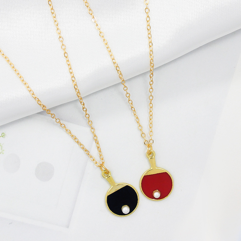 Creative Table Tennis Alloy Necklace