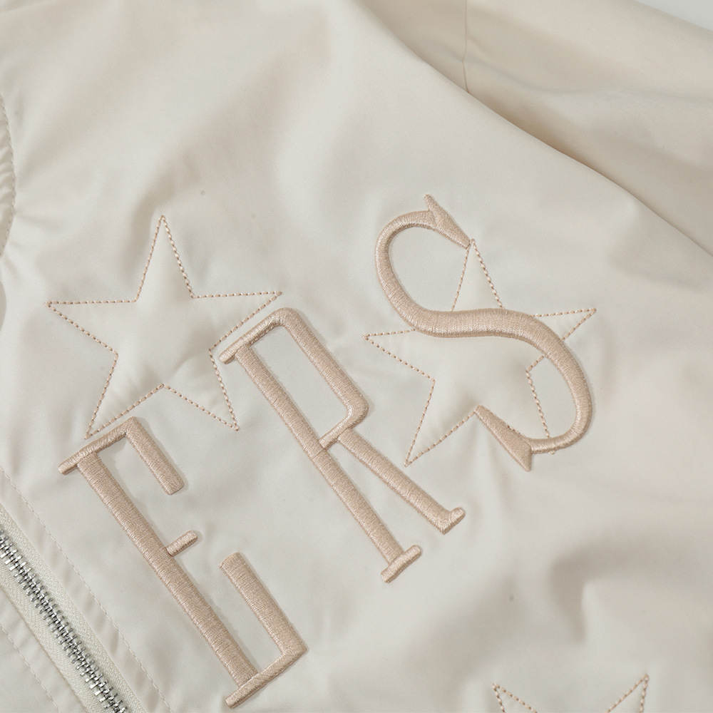 Letter XINGX Embroidered Stand Collar Jacket