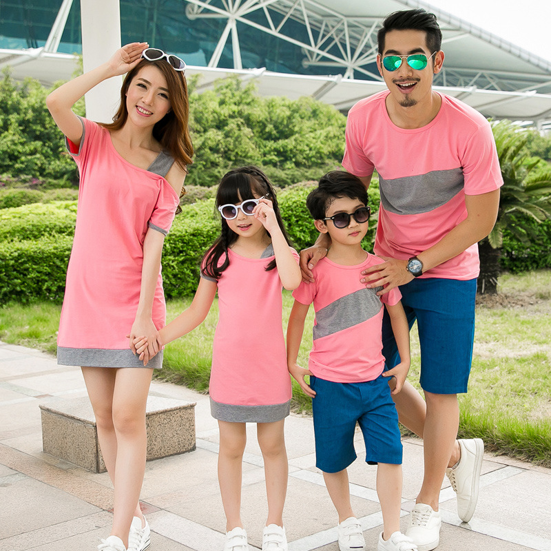 New Korean-style Family Matching Outfits For Parents And Kids