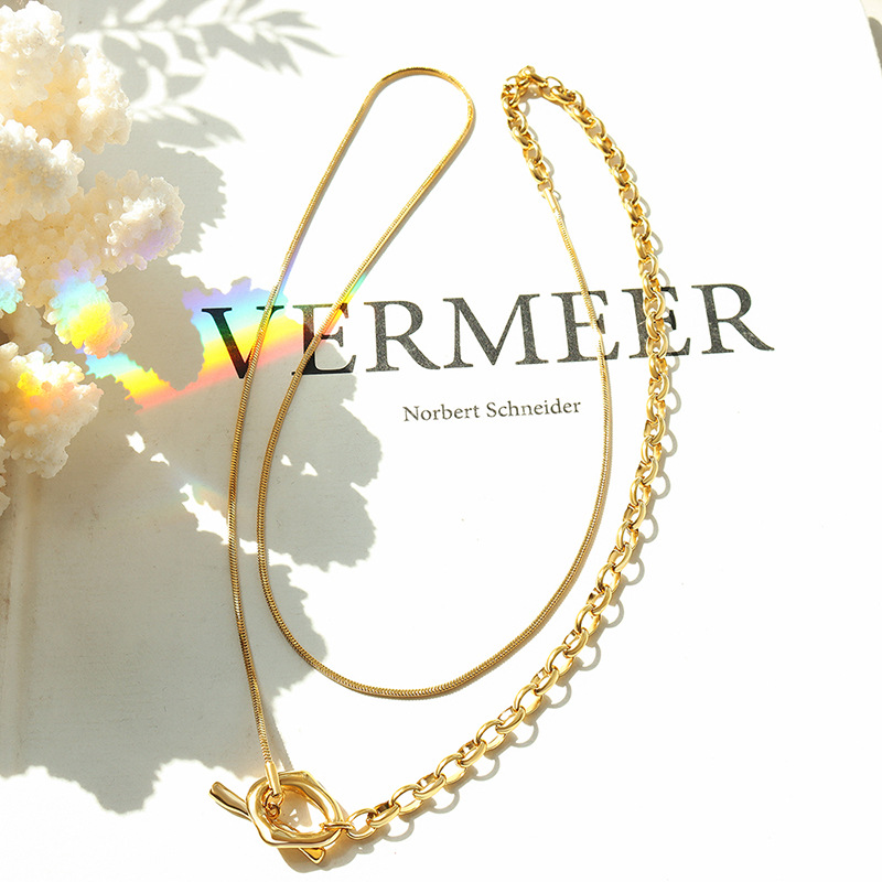 Women's Fashion OT Buckle Adjustable Length Chain