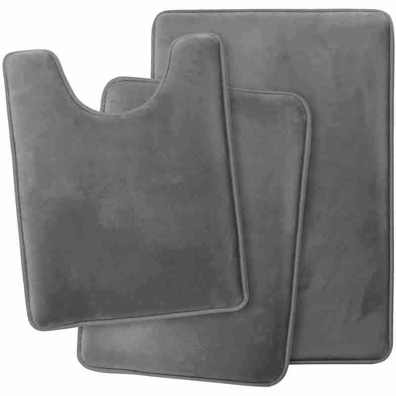 Non-slip Coral Fleece Bathroom Set Toilet Mat And Bathroom Floor Mat For Home Use