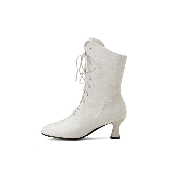 Women’s Pointed-Toe Kitten-Heel Boots