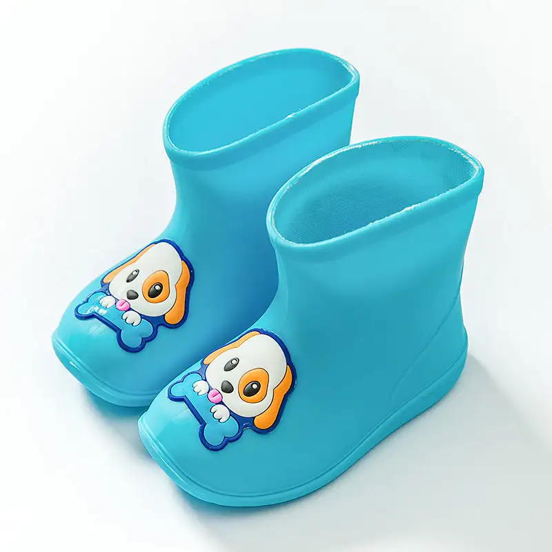 Non-slip Stylish Rubber Shoes Men's And Women's Children & Baby Baby Velvet Rain Boots