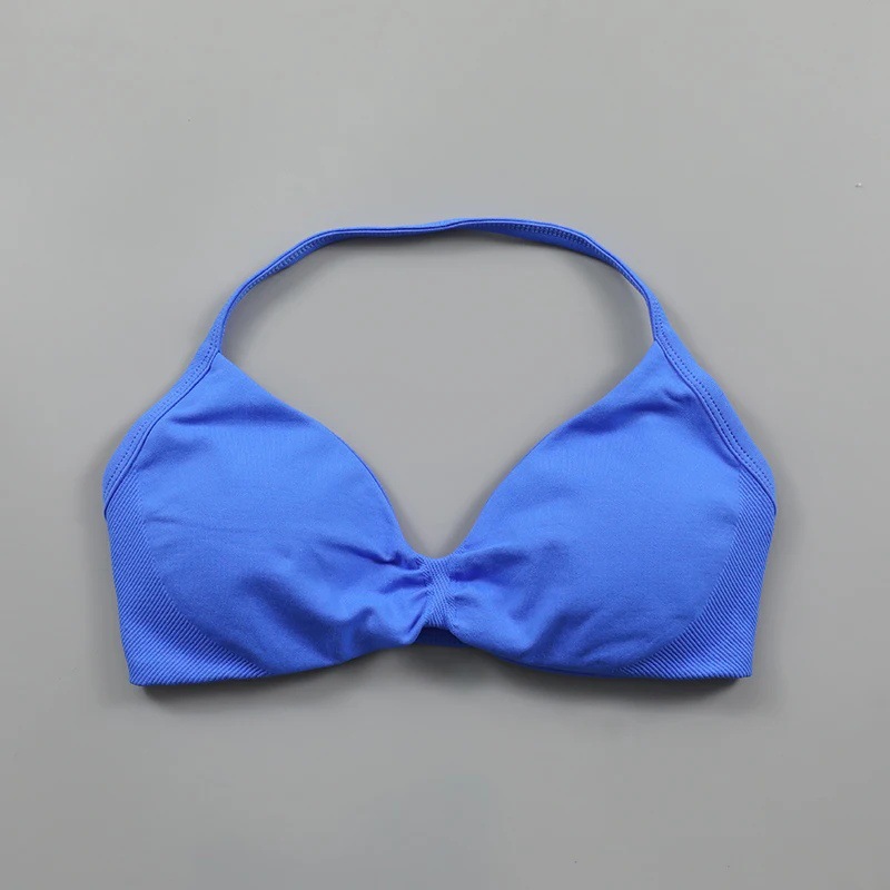 Womens High-intensity Halter Bra With Chest Pads