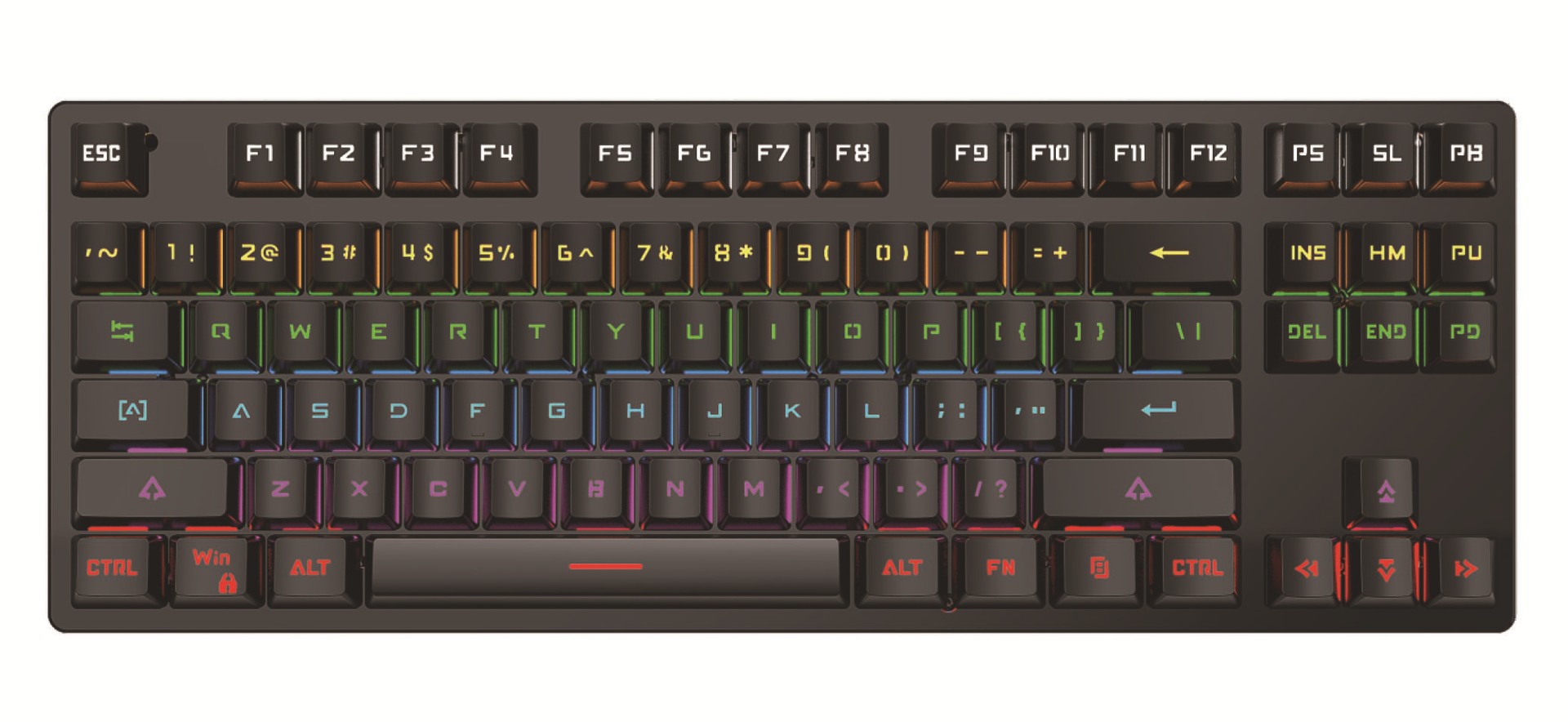 Punk Color Matching Wired Mechanical Keyboard - Image 11