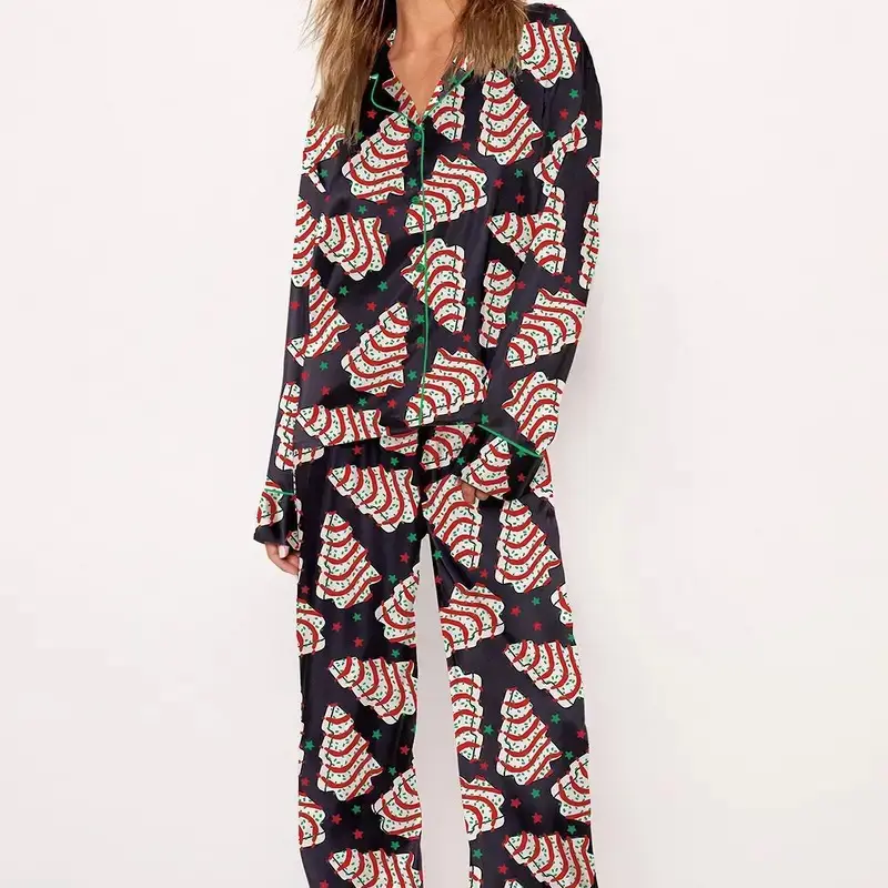 Casual Plus Size Temperament Christmas Tree Printing