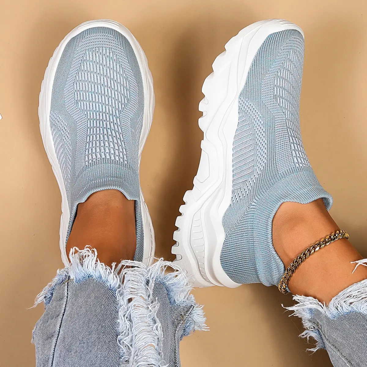 Sports Women's Breathable Flying Woven Socks Slip-on