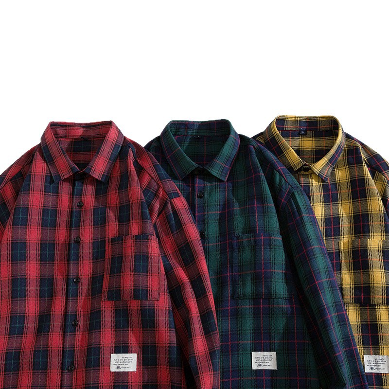 Men's Casual And Loose Plaid Casual Long-sleeve Shirt - Image 4