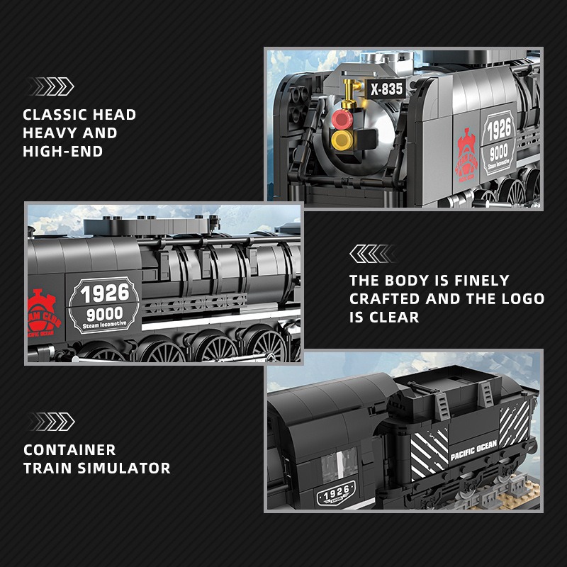 Steam Train And High-Speed Rail Model Childrens Building Blocks — foto 4