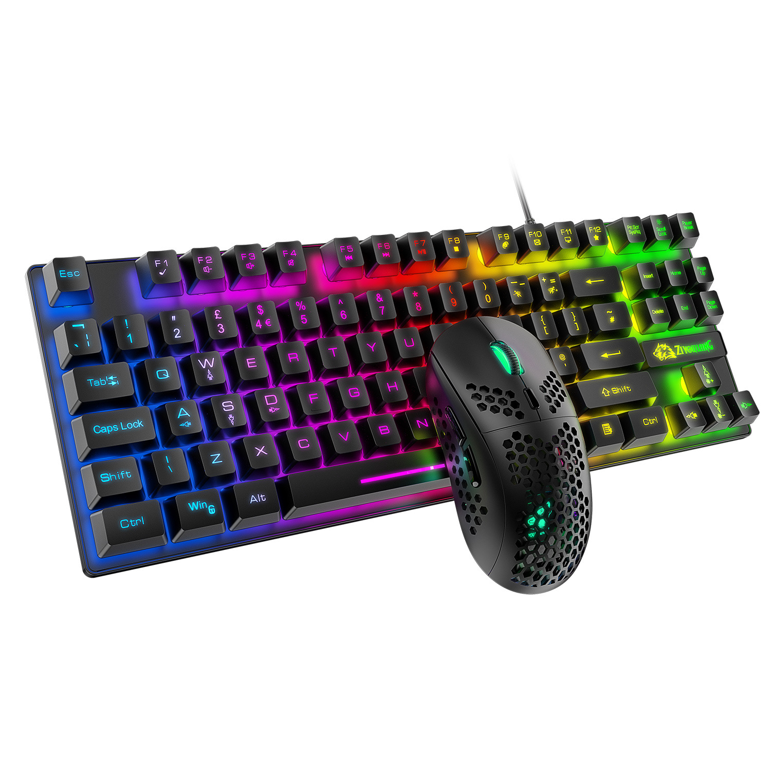 Title 17, T2 Illuminant Gaming-Set Tastatur, Maus, PC Hos...