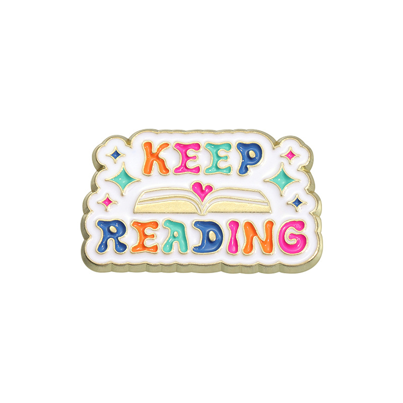 Motivational Fun And Creative Metal Badges Featuring Personalized Letter Designs In English