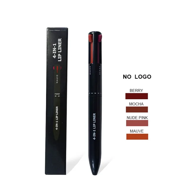 4 In 1 Makeup Lipliner Pencil Waterproof Touch Up Long Lasting Easy Color Ballpoint Eyeliner Pen Lipliner - Shop at LoveMi