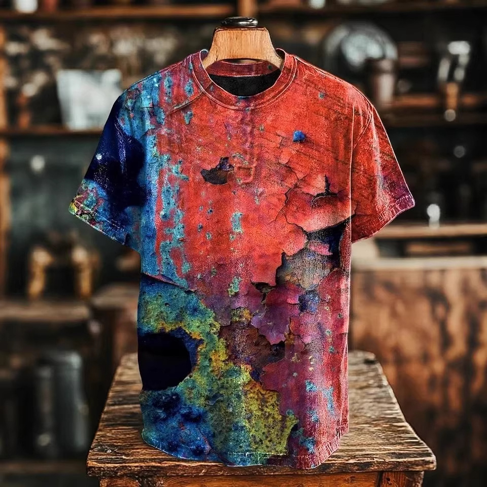 3D Digital Print Fashion Streetwear Short-Sleeve T-Shirt