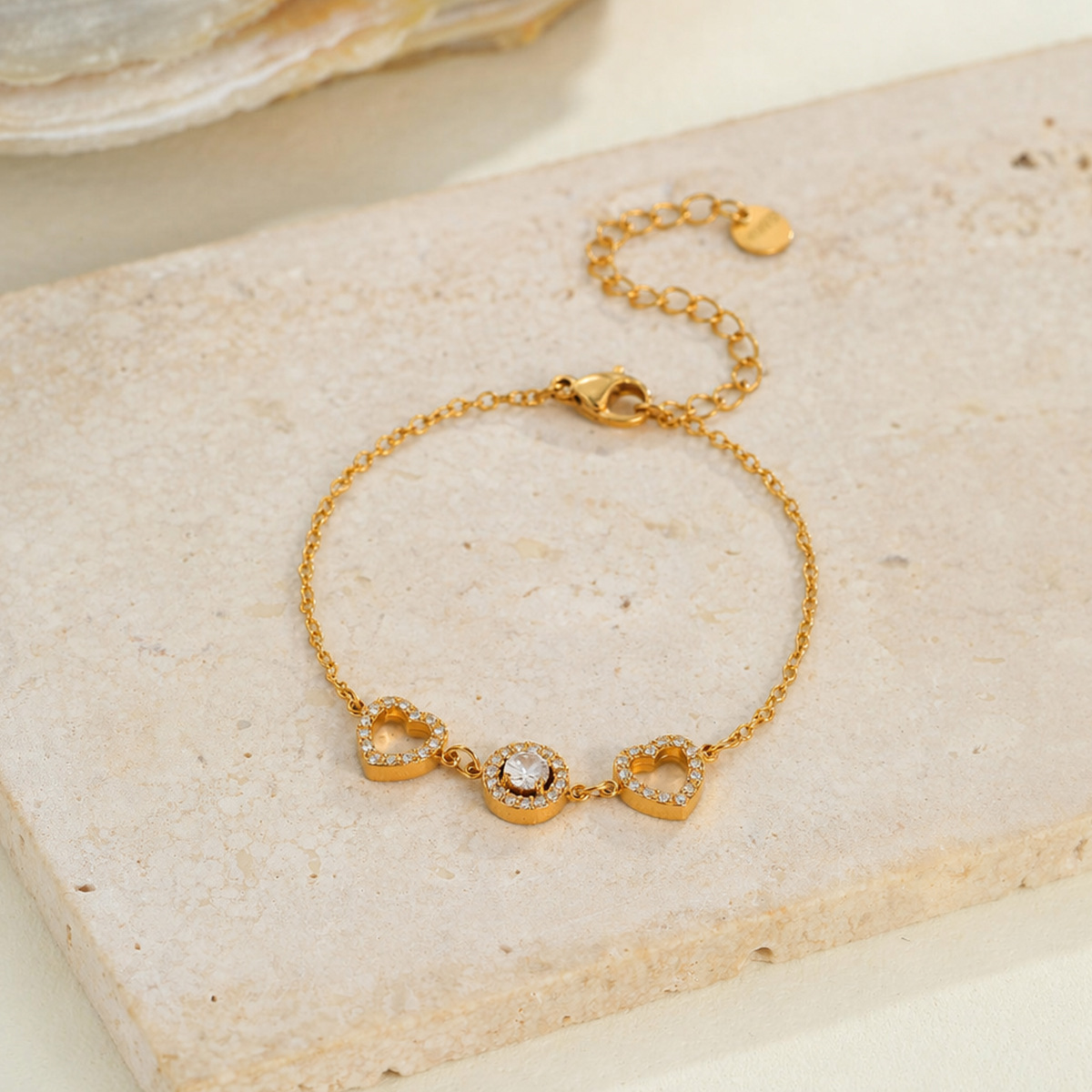Stainless Steel Gold-plated Bracelet Womens Jewelry