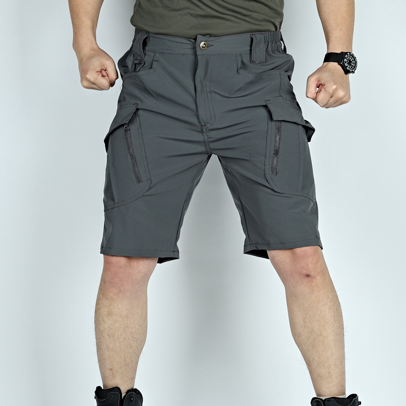 Summer Tactical Five-point Thin Shorts Men