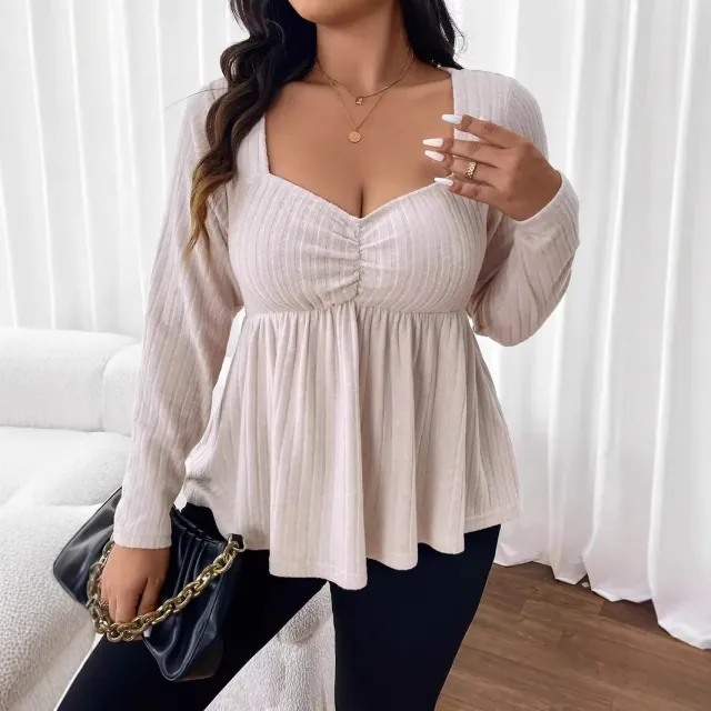 Elegant Style Slim Fit Slimming Short Top Beige - Shop at LoveMi