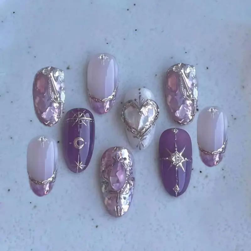 Atmospheric Detachable Nail Tips 30 Pieces