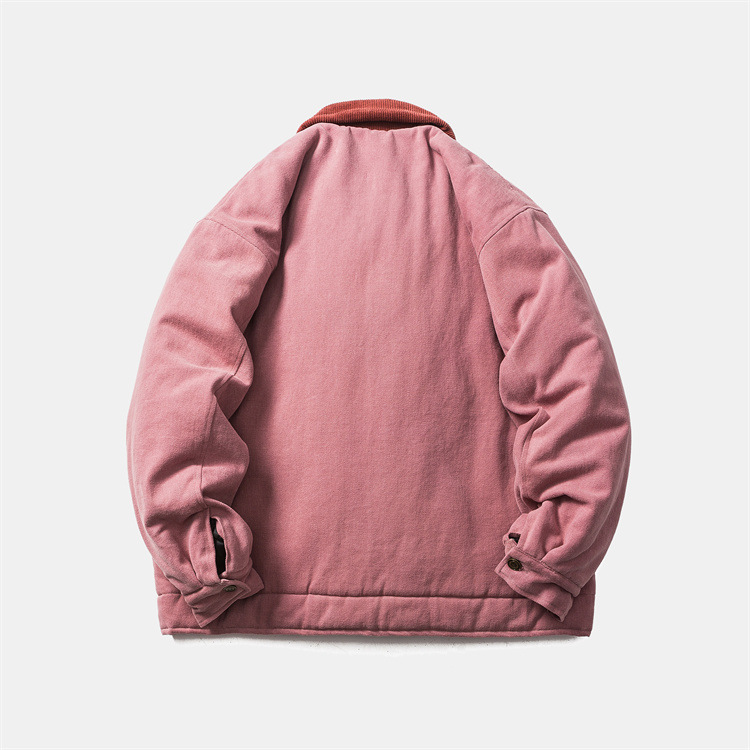 Hong Kong Style College Style Cotton Clothing Men's Color Matching Winter Thick Coat