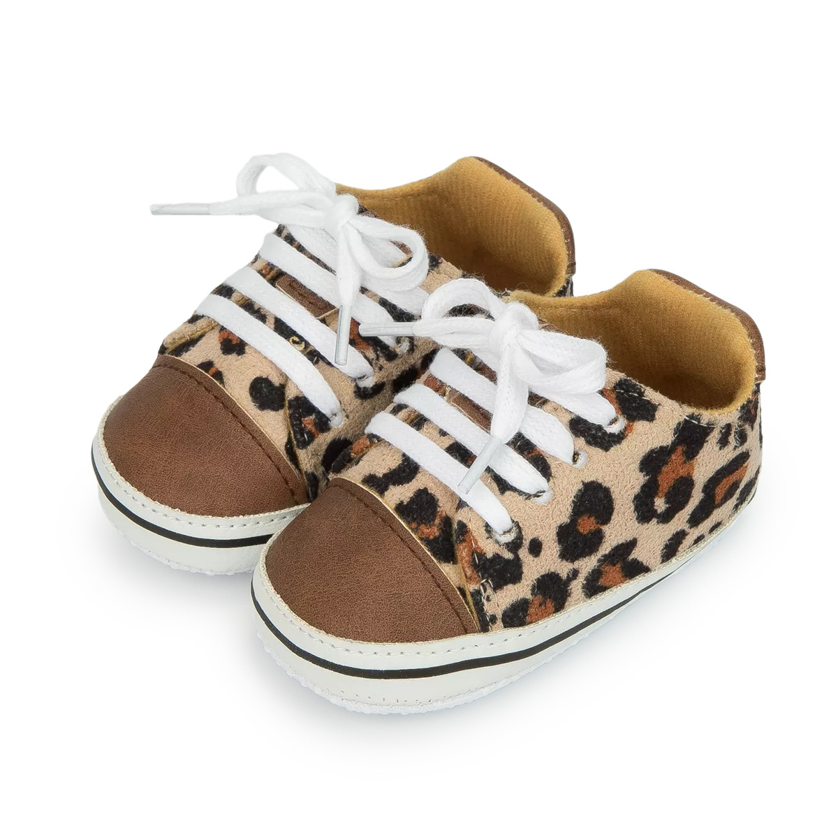 Leopard Print Canvas  Soft Bottom Toddler Baby's Shoes