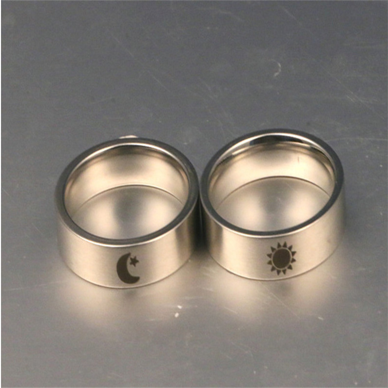 Titanium Steel Men's And Women's Love Ring